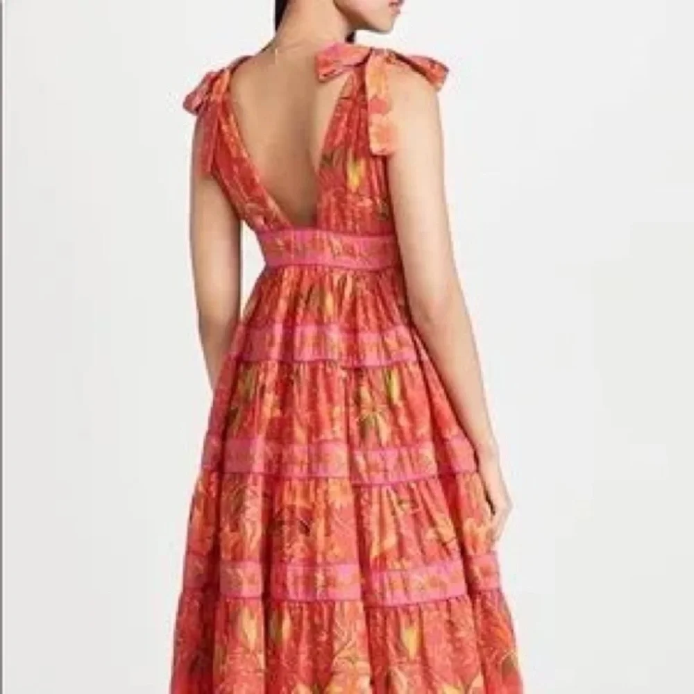 FARM Rio Solar Forest Maxi Dress Size XL NWOT - Picture 5 of 6